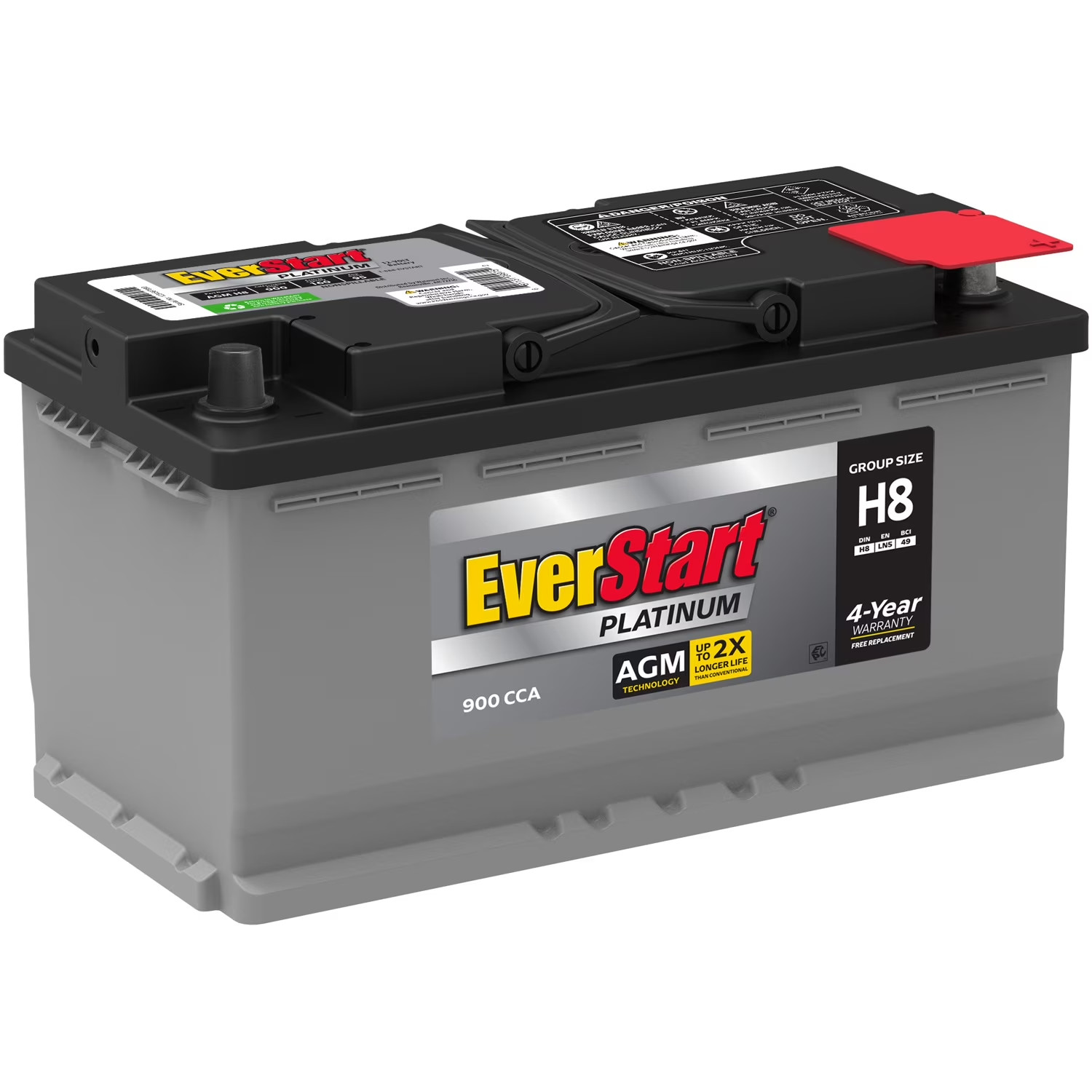 EverStart Platinum AGM Battery, Group Size H8 EverStart Platinum AGM Battery, Group Size H8