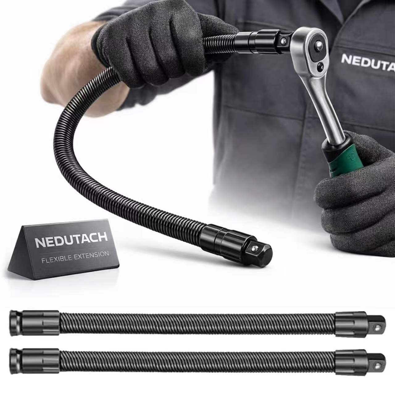 Heavy-Duty Torque Socket Ratchet Spanners,1/2 Flexible Shaft Extension Extender1