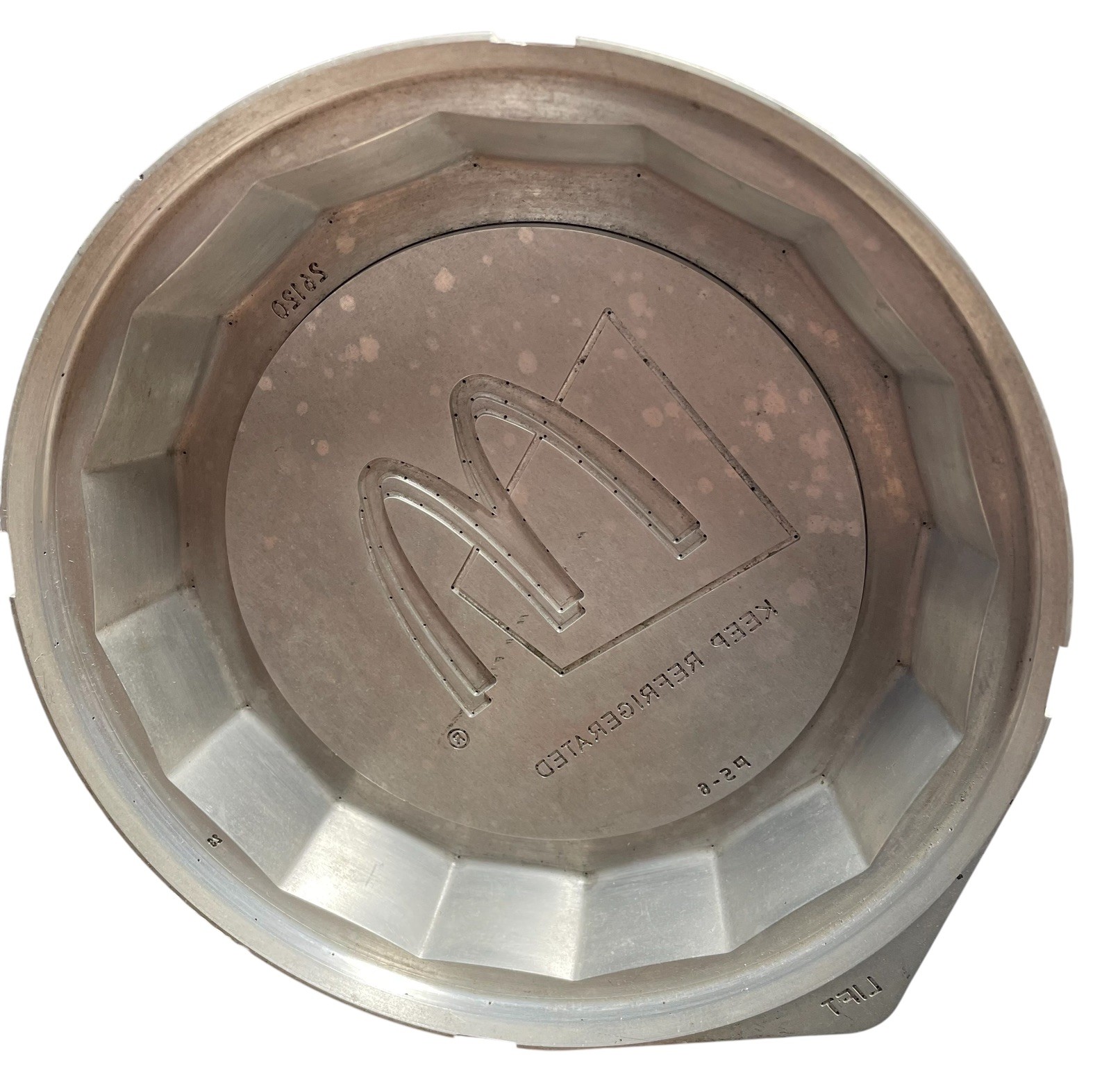 Original McDonald’s Golden Arches Industrial Asset - Retired Aluminum Salad Mold