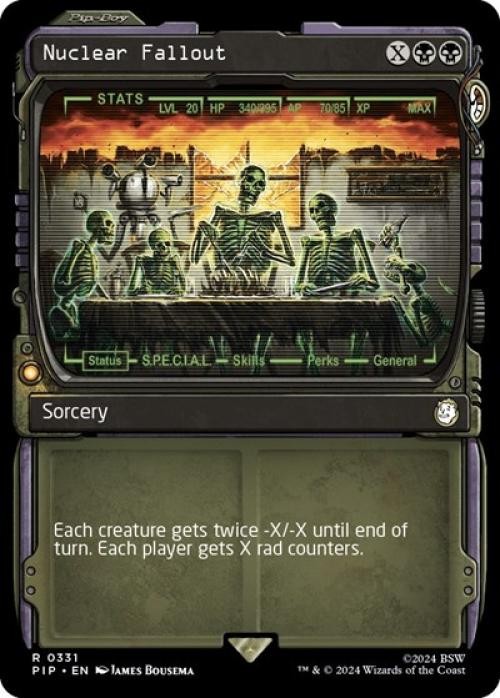 Nuclear Fallout (Showcase) -Foil Near Mint MTG Universes Beyond: Fallout