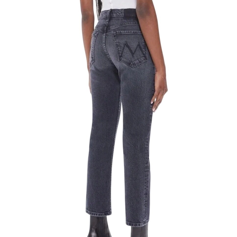 NWT Mother Superior Jeans THE TOMCAT ANKLE On The Fly Faded Black Button-Fly 27