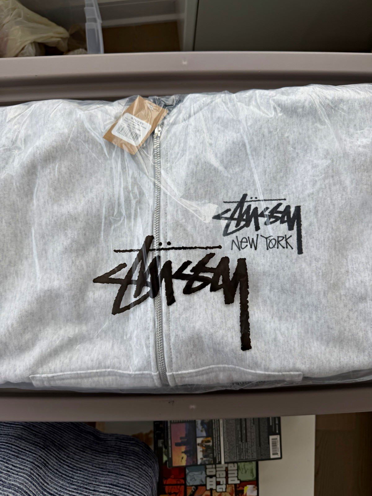 Stüssy New York Full Zip Track Jacket Men’s M/L Regular Fit Logo