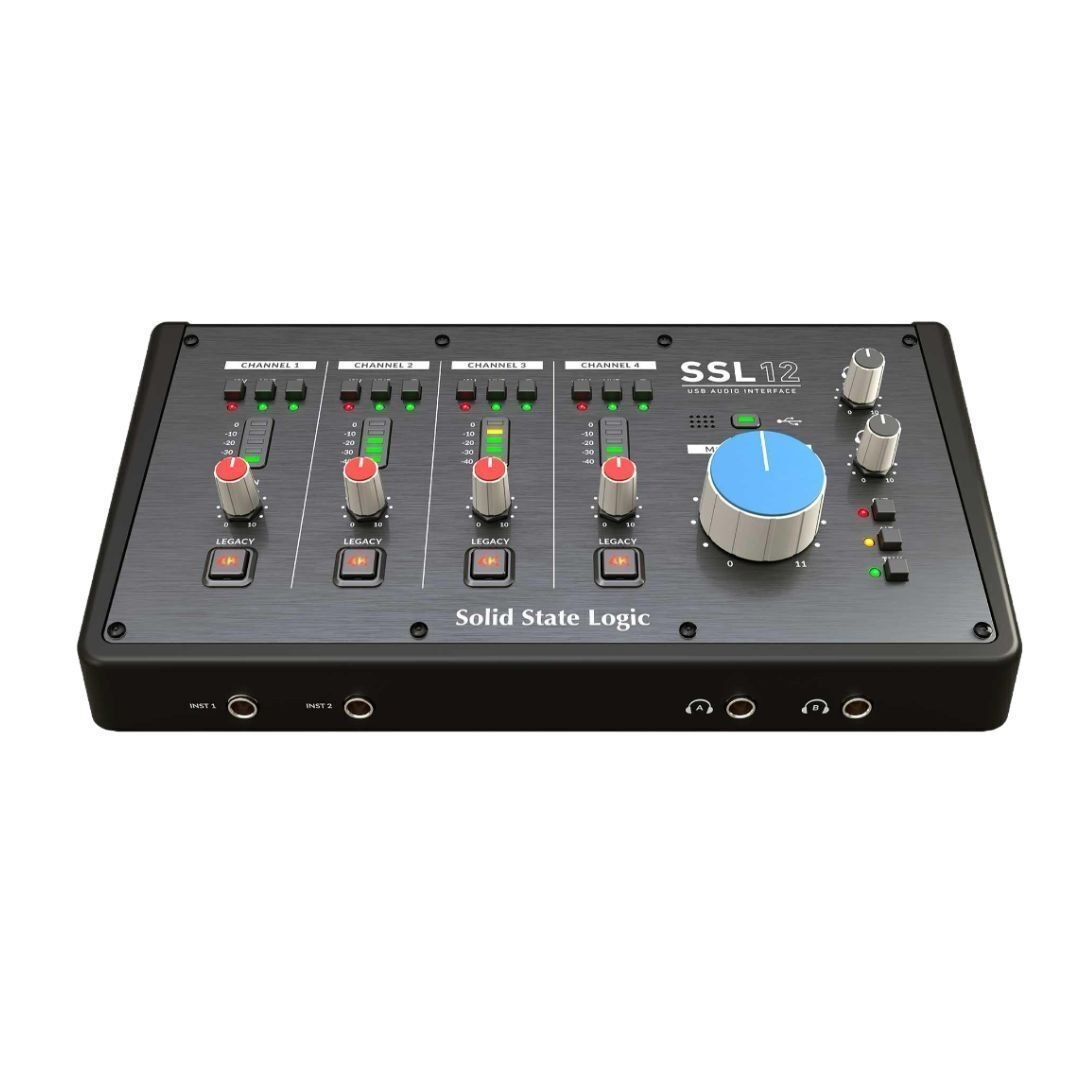 Solid State Logic SSL 12 12 In 8 Out USB Audio Interface for Recording