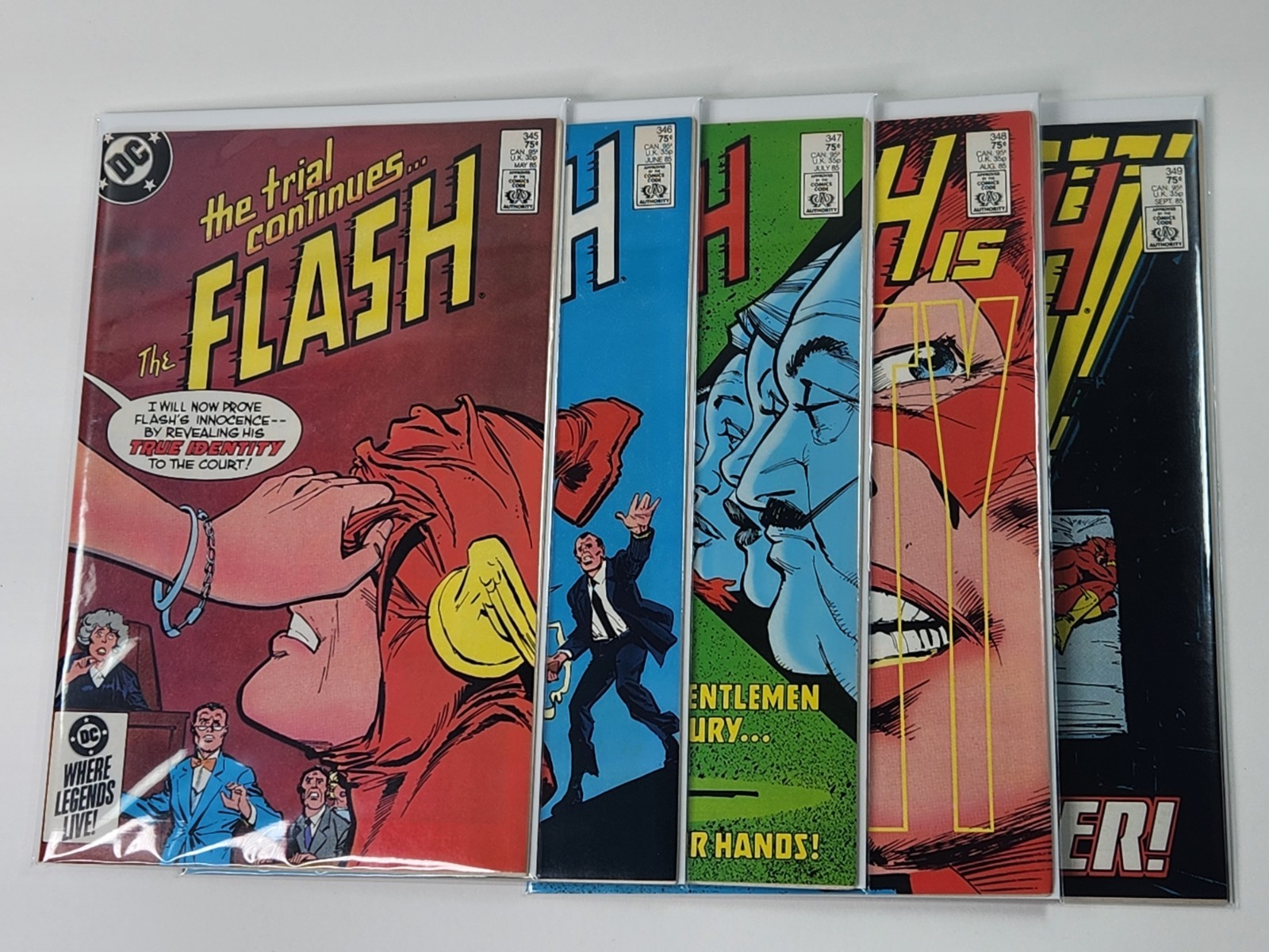 Flash 345 346 347 348 349 DIRECT DC Comics 5 Book Run Copper Age 1985 Flash 345 346 347 348 349 DIRECT DC Comics 5 Book Run Copper Age 1985