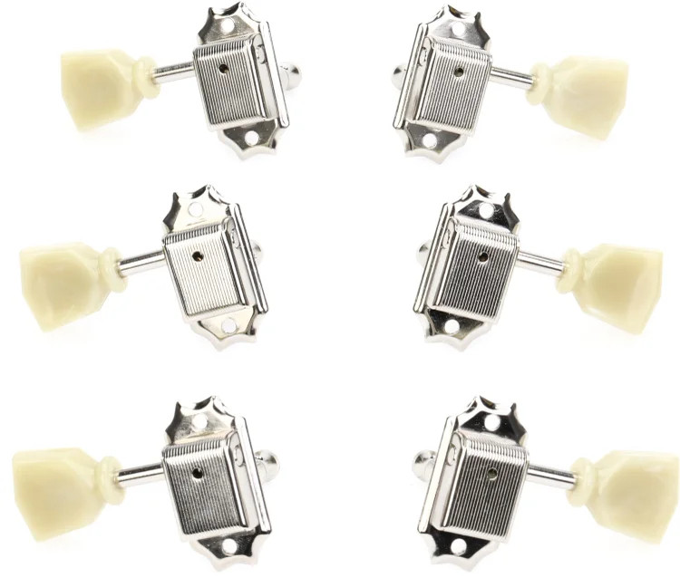 Gotoh SD90-SL Tuners - 3+3 Nickel with Keystone Buttons