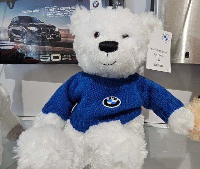 Genuine BMW BMW Plush White Bear 808244 80-90-5-A78-4B3 Genuine BMW BMW Plush White Bear 808244 80-90-5-A78-4B3