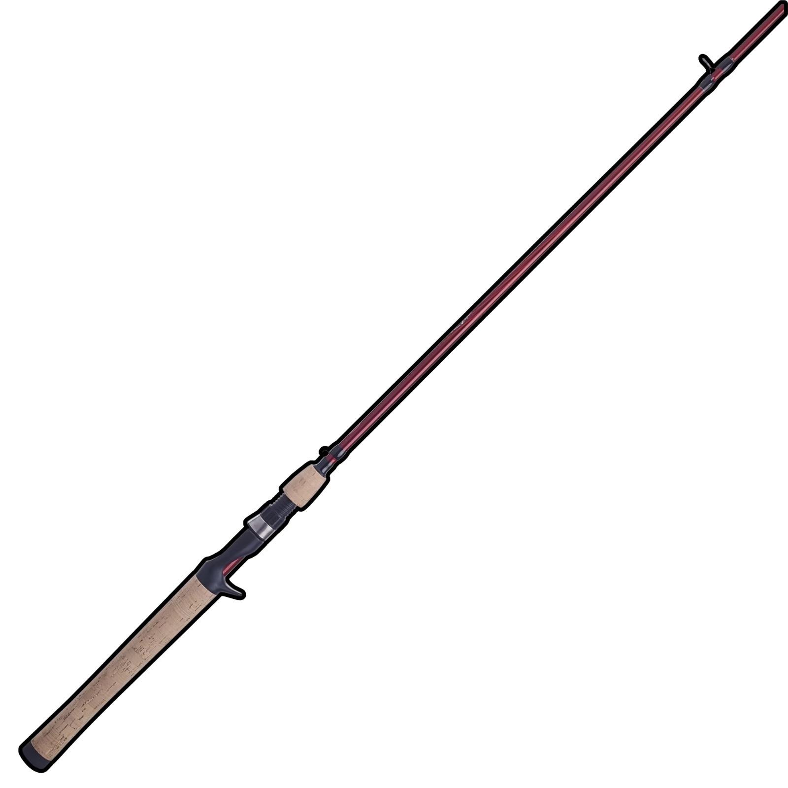 One Piece Casting Rod 7Ft Medium Heavy Fast Action Cork Handle Fishing Pole