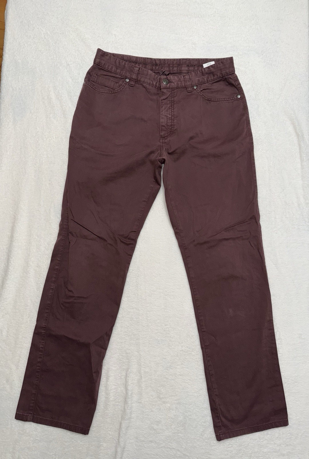 Ermenegildo Zegna Mens Pocket Pants Burgundy Casual Commuter Size 34
