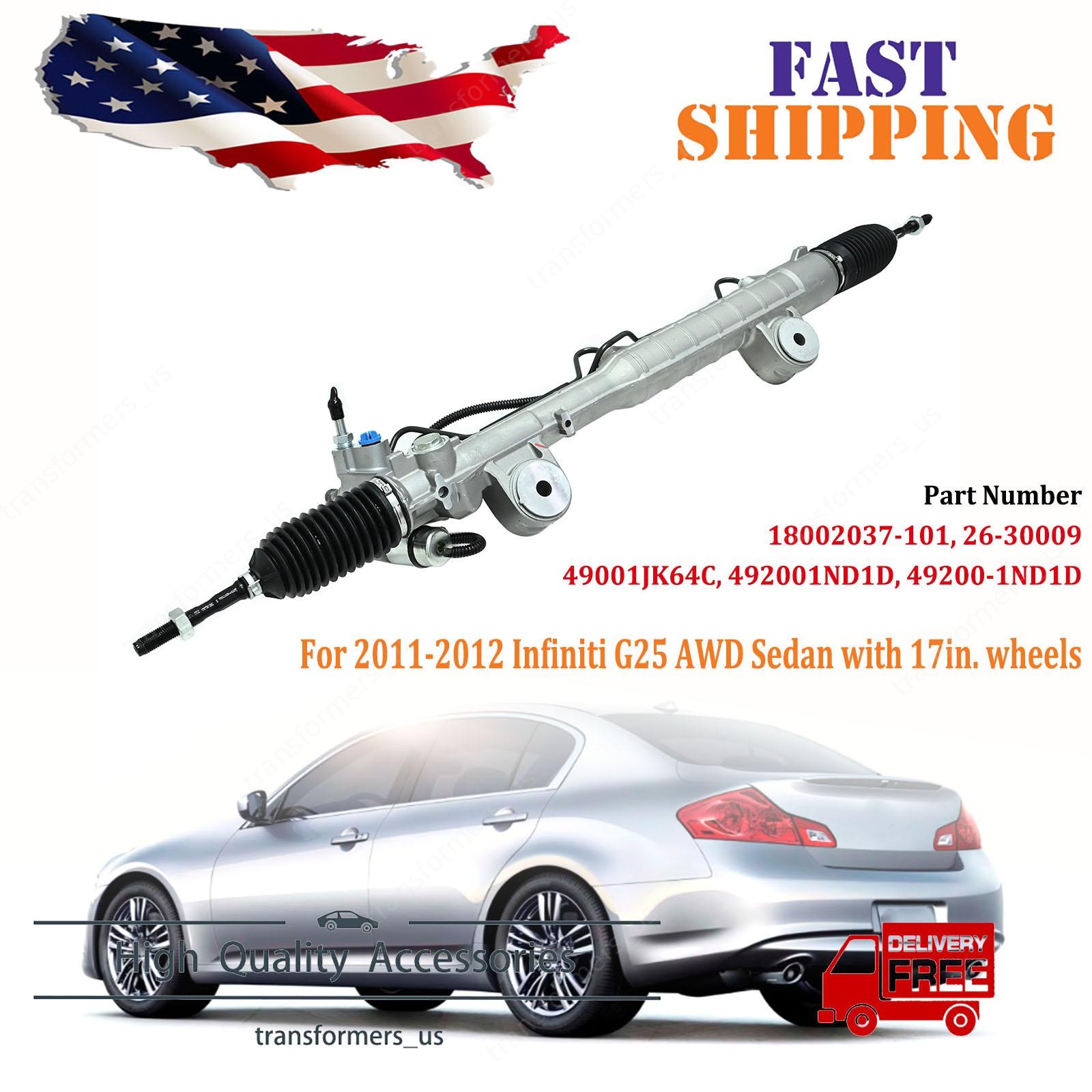 Fits For 11-12 Infiniti G25 AWD Sedan w/ 17\