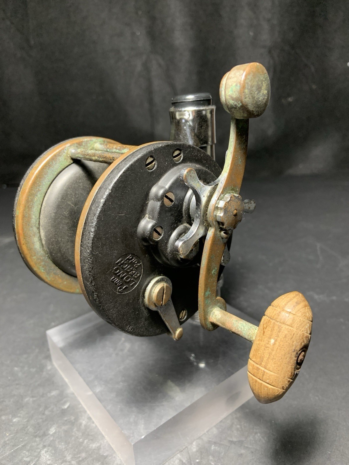 Vintage Pre-War Era 1939 Penn Long Beach 60 Reel HEX CLICKER/WOOD HANDLE-RARE🎣 Vintage Pre-War Era 1939 Penn Long Beach 60 Reel HEX CLICKER/WOOD HANDLE-RARE🎣