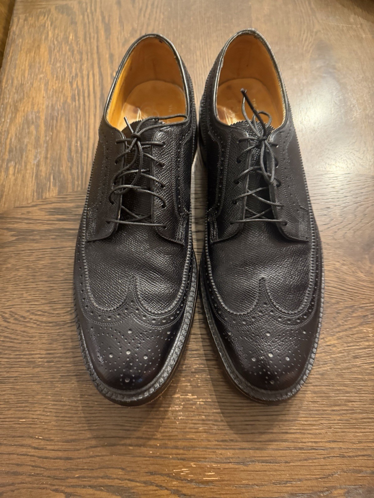 Florsheim Imperial Black Long Wings From 1960-80 Very Very Nice Shoes Florsheim Imperial Black Long Wings From 1960-80 Very Very Nice Shoes