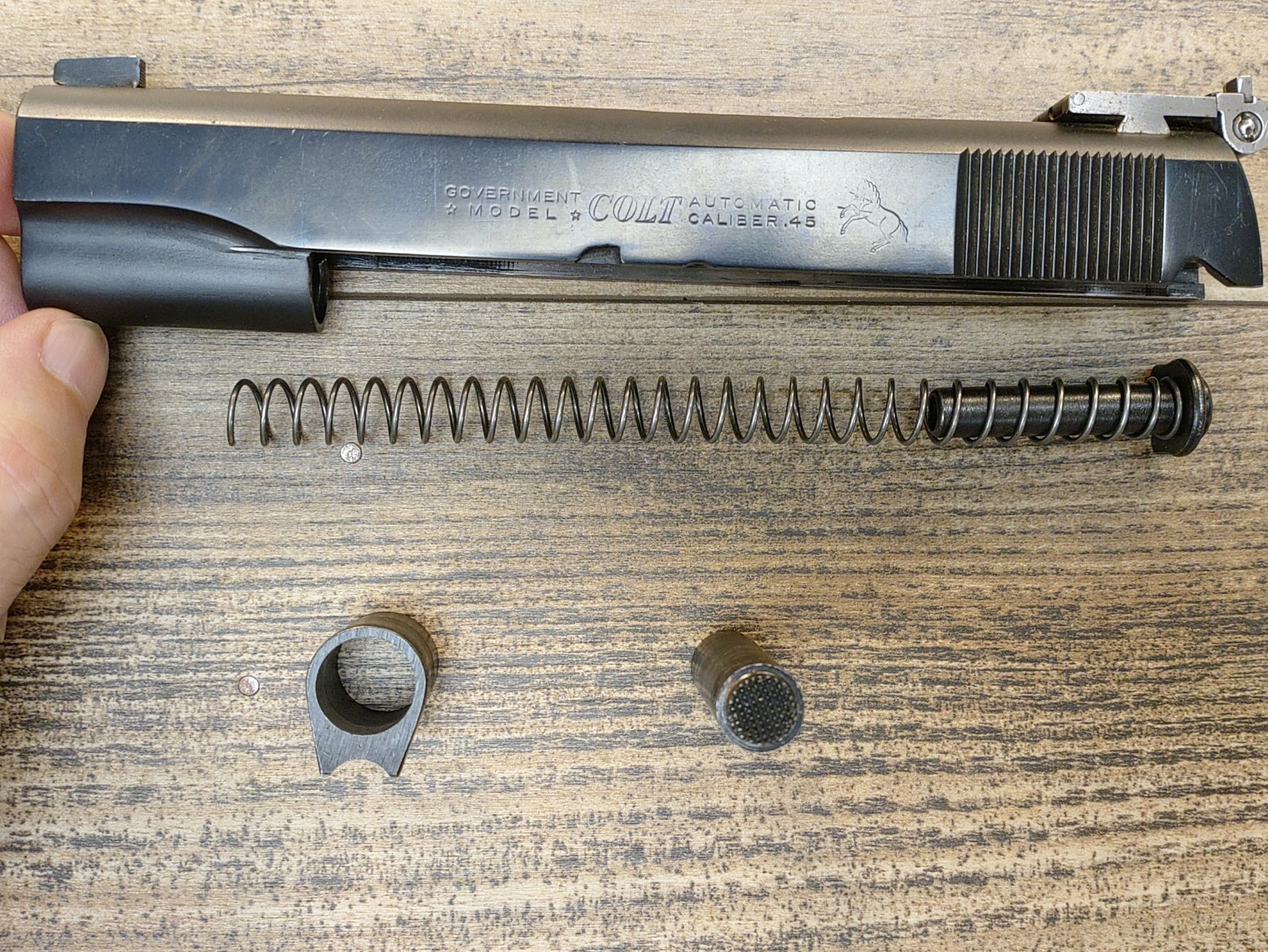 Vintage Colt 1911 Government Slide  45 ACP Blued 2265