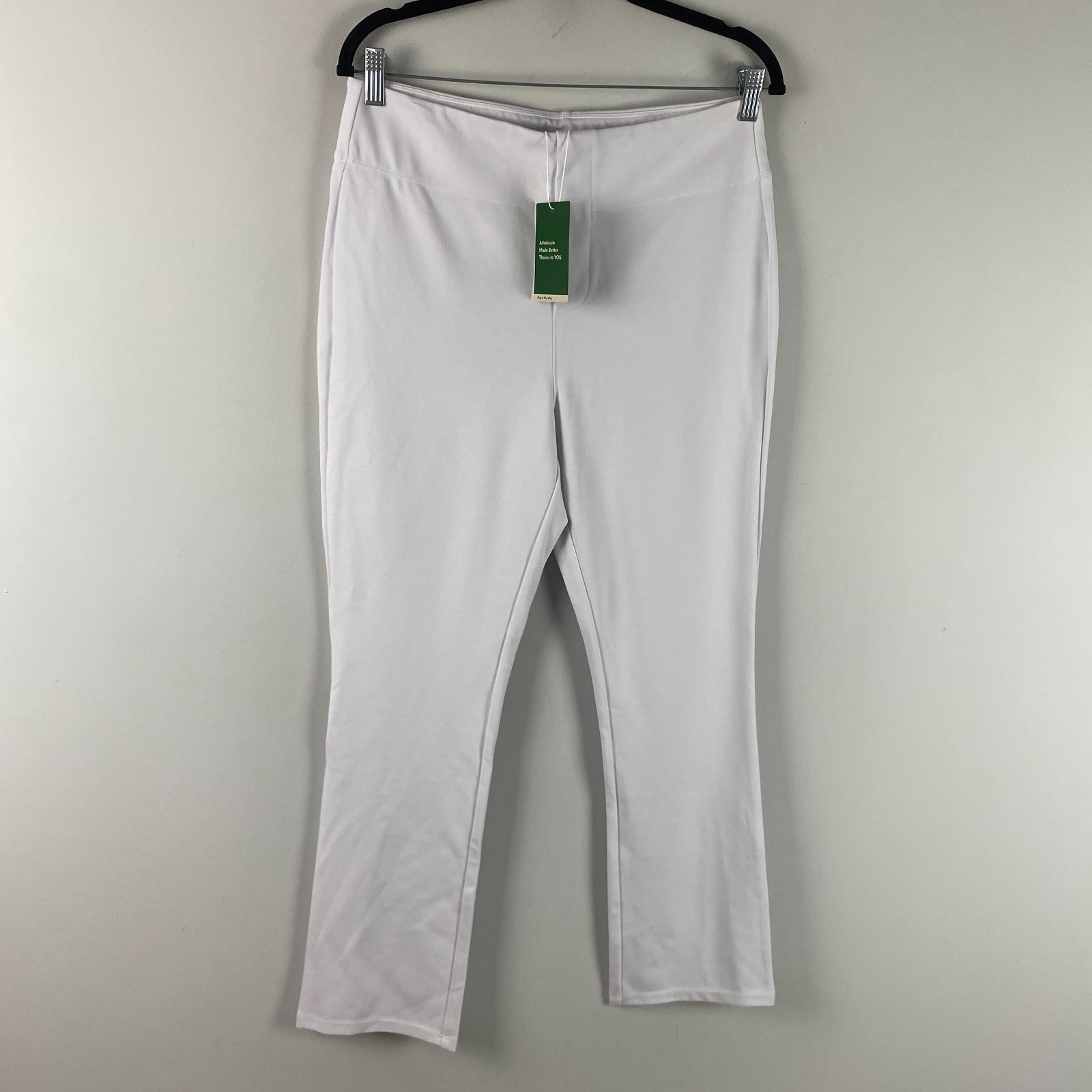 Halara Flex High Waisted Pocket Tapered Work Pants Large White 7/8
