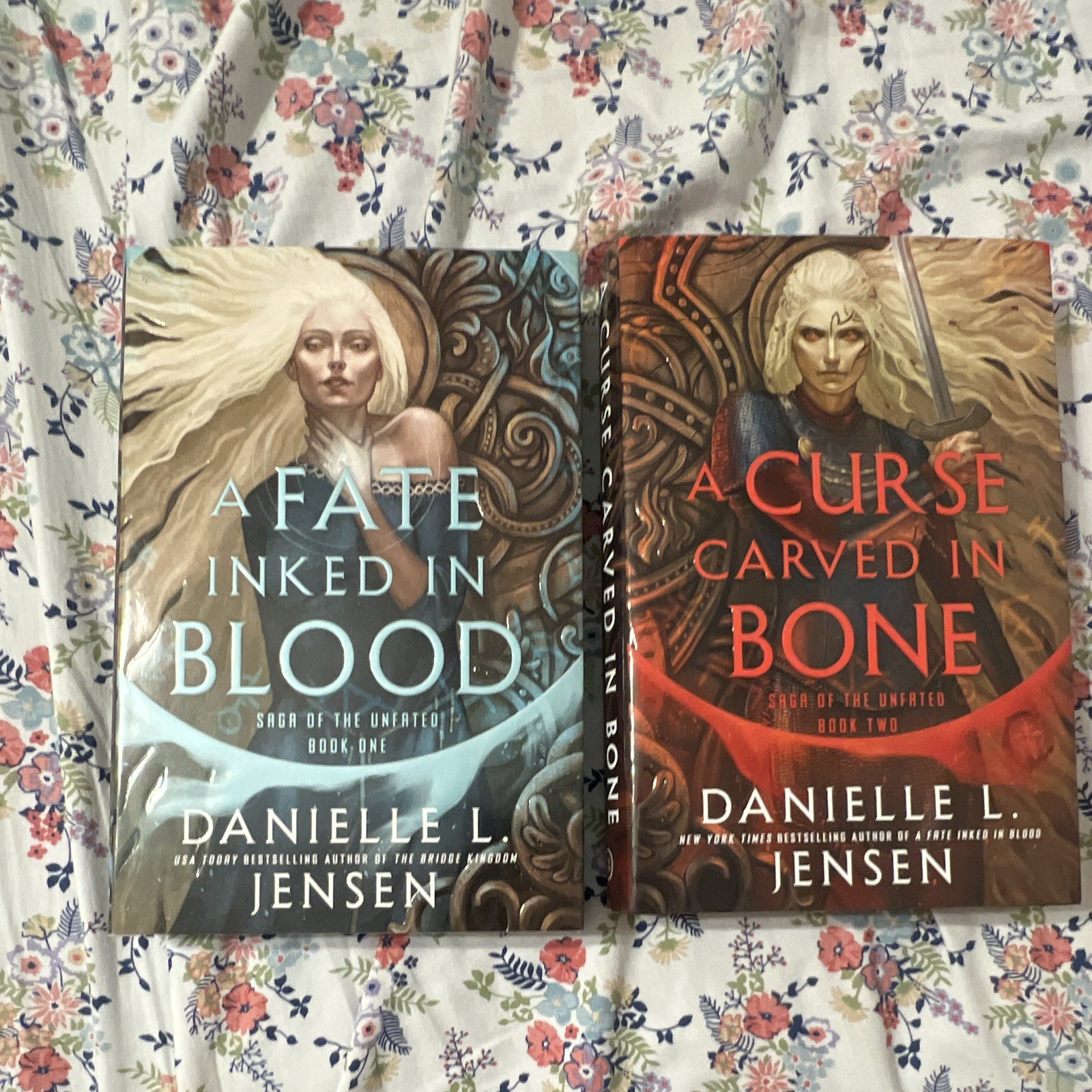 A Fate Inked in Blood & A Curse Carved In Bone Danielle L. Jensen Deluxe HB A Fate Inked in Blood & A Curse Carved In Bone Danielle L. Jensen Deluxe HB