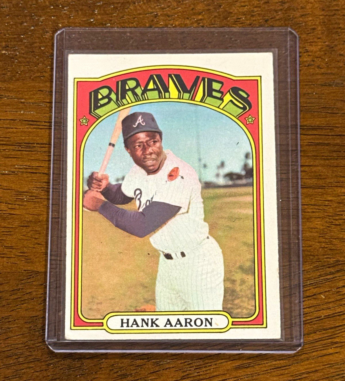 Topps 1972 Topps Hank Aaron #299 Atlanta Braves MLB Baseball Trading Card Topps 1972 Topps Hank Aaron #299 Atlanta Braves MLB Baseball Trading Card