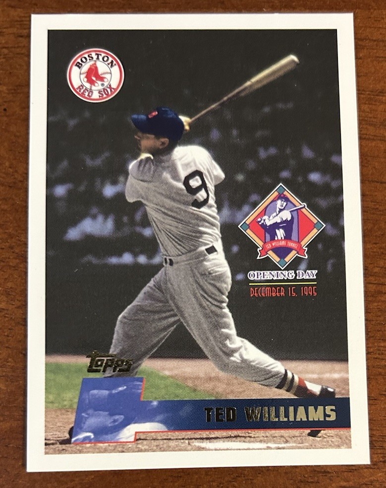 1995 Topps Ted Williams Tunnel - Dedication Card #9 - Very Rare