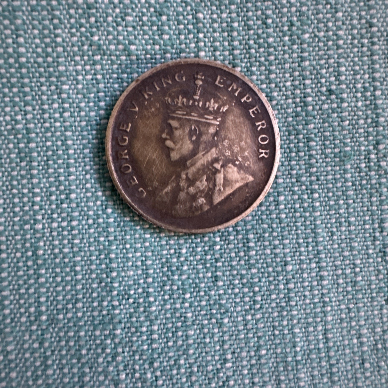 8 Anna Coin British India 1919 Very Rare Collectable Coin