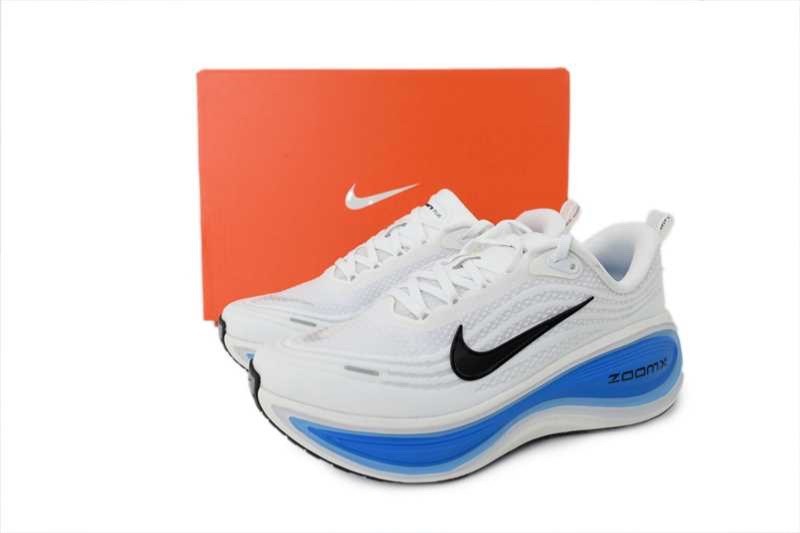 Nike Vomero Plus White Blue Hero Men Running Shoes Breathable Mesh Cushioned Ath