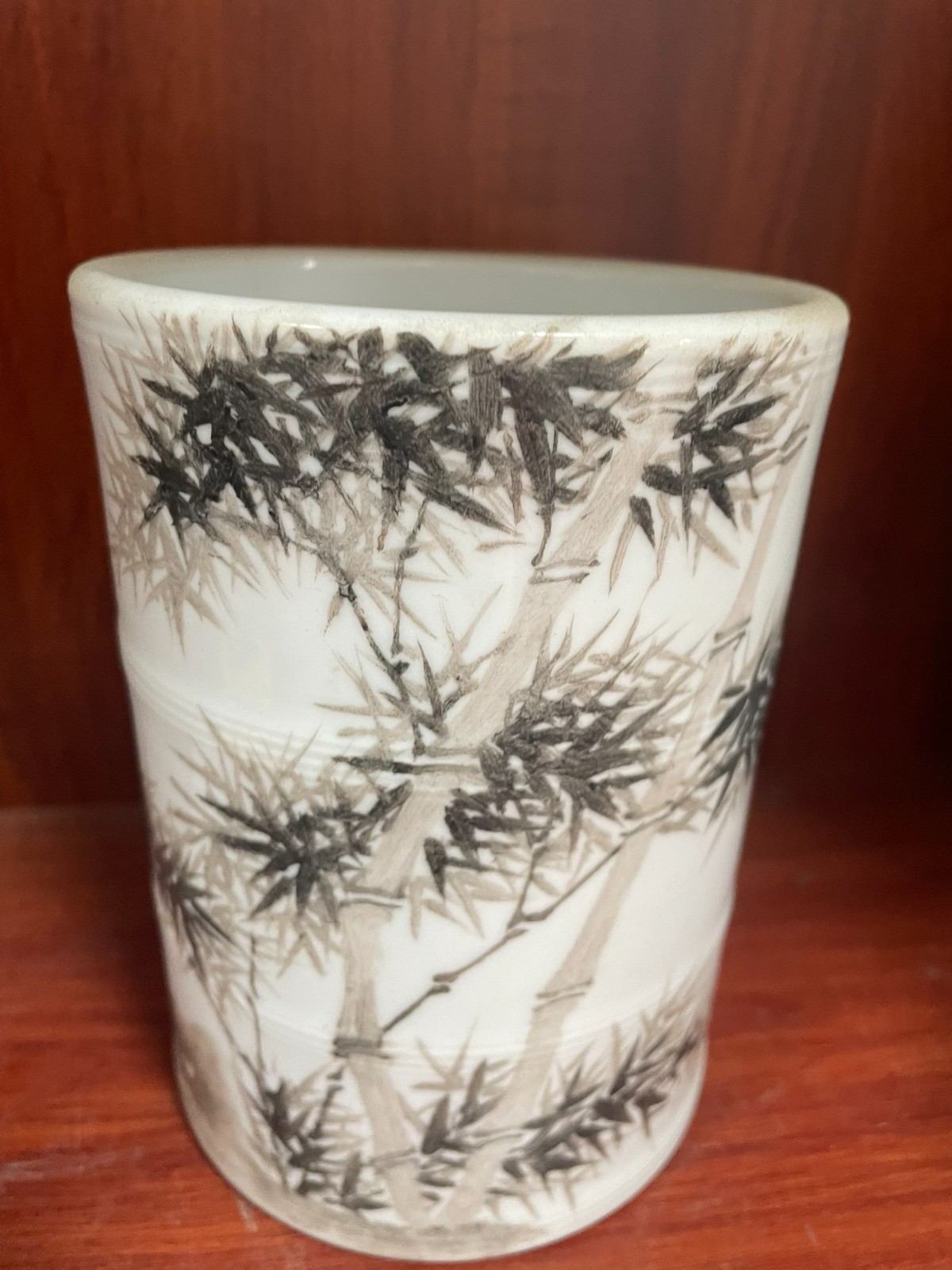 Chinese Qing Dynasty Bamboo Leaf Rising Step By Step Porcelain