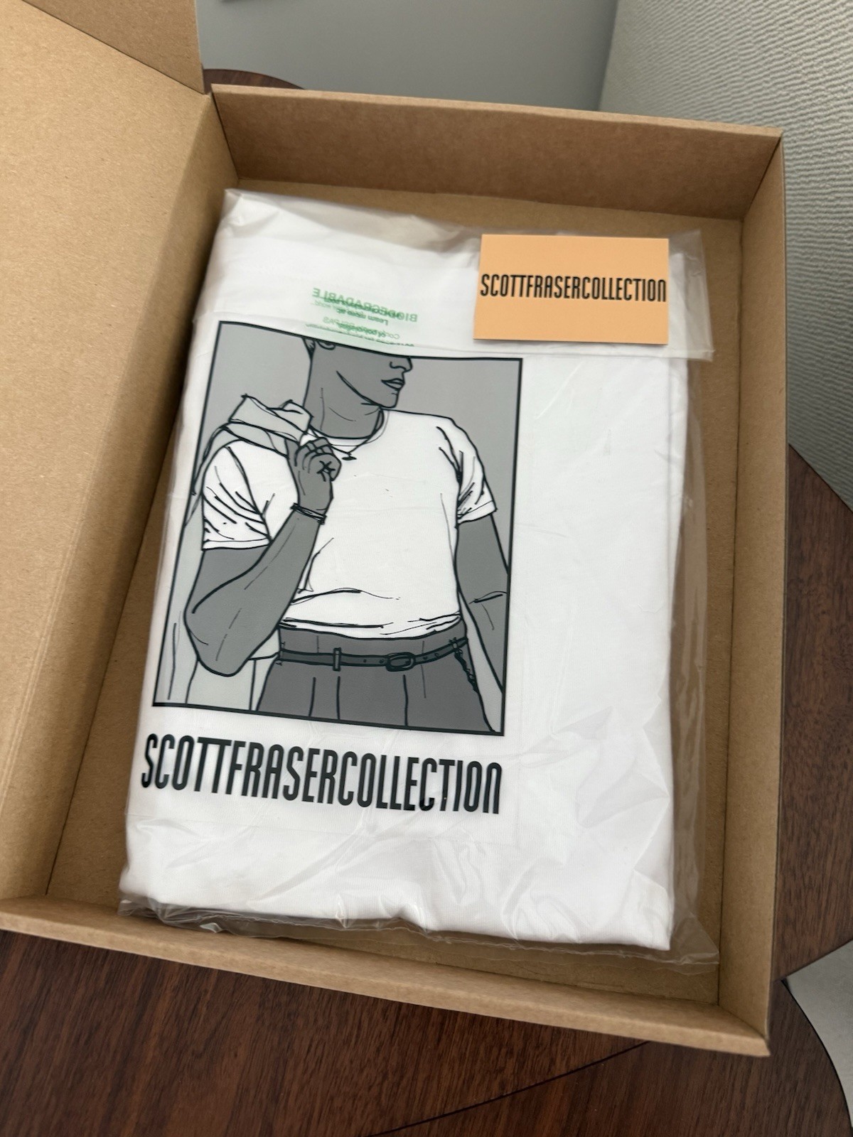 Scott Fraser Collection Men’s Sunday White Tee Shirt Size S/38