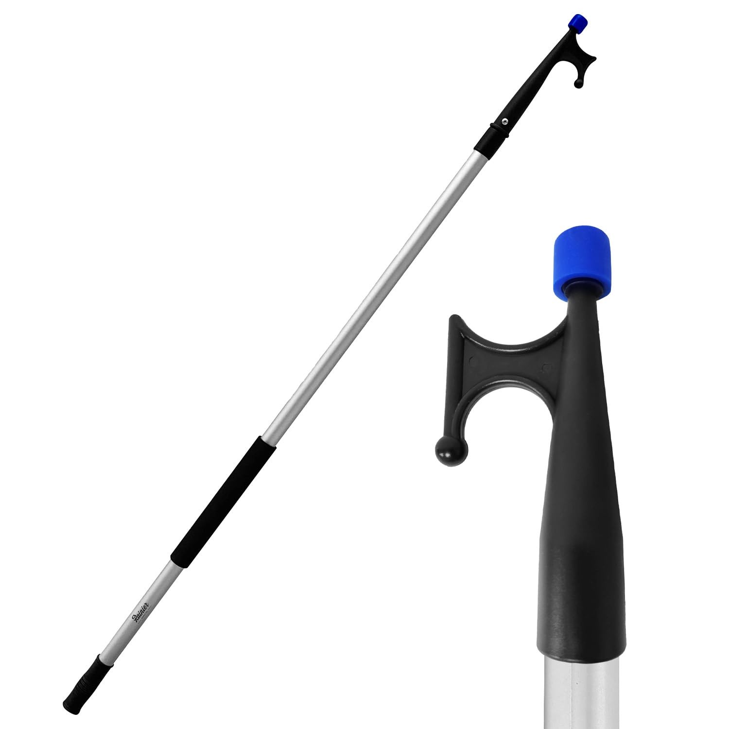 RainierSupplyCo Boat Hook with Telescoping Extension Push Pole for Docking & ...