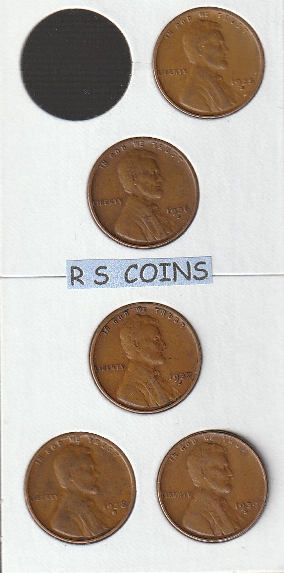 1935s   1936s   1937s   1938s   1939s   PENNIES from  RS COINS  (since 1998)