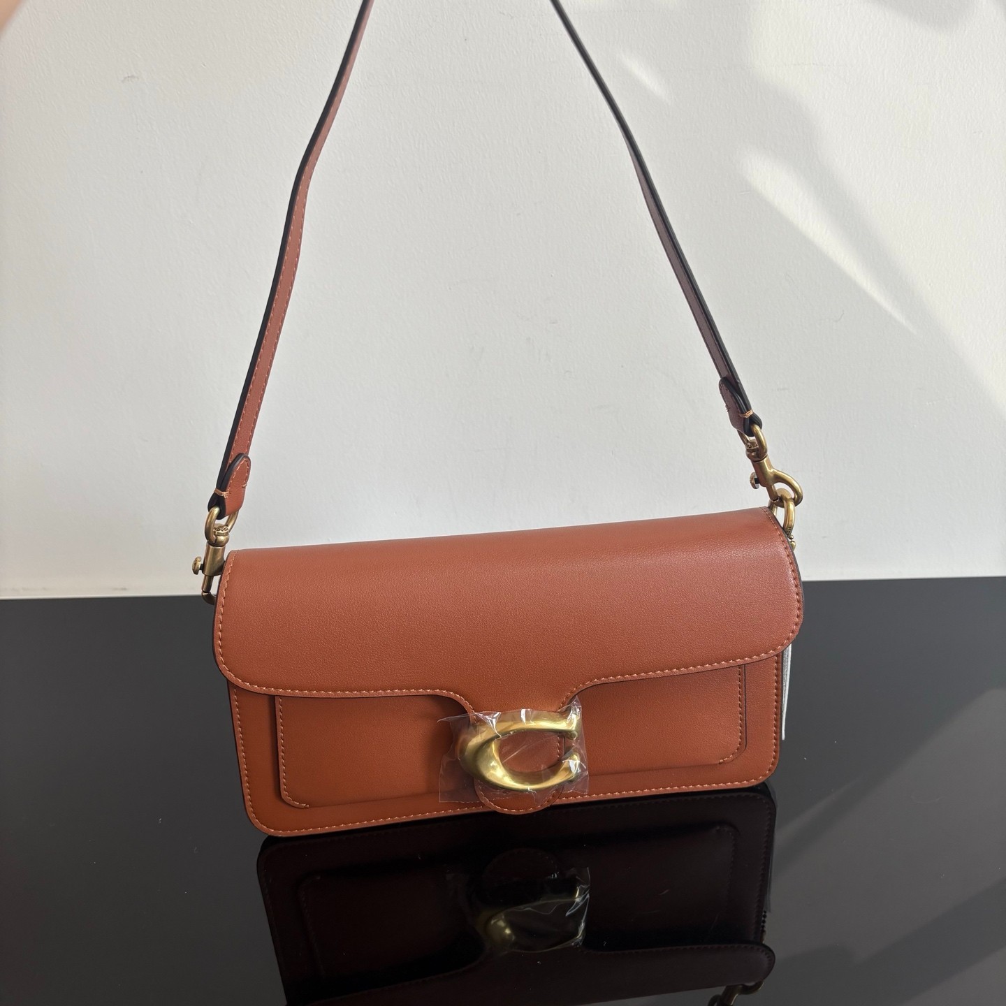 Coach CCX04 Tabby 26 Natural Grain Leather Brass/Pecan Outlet New