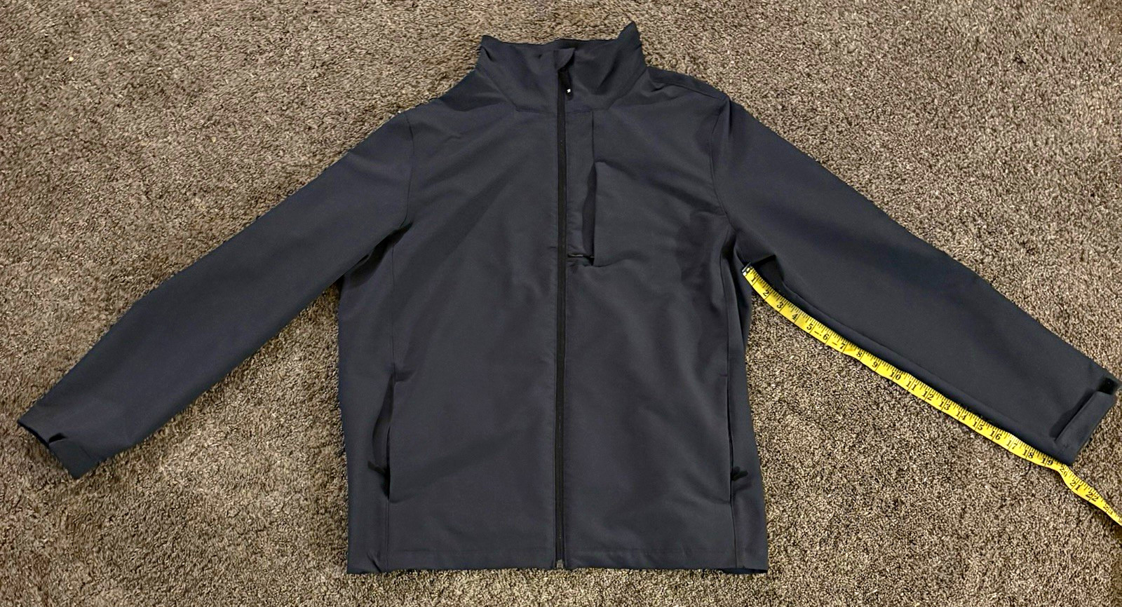 32 Degrees Heat Men\'s Full Zip Jacket Stand-Up Collar Gray Size L