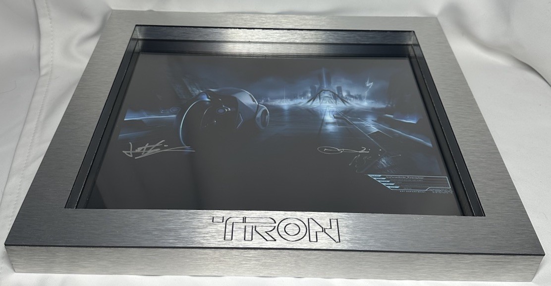 TRON LEGACY Concept Art with Signatures and Custom Frame TRON LEGACY Concept Art with Signatures and Custom Frame