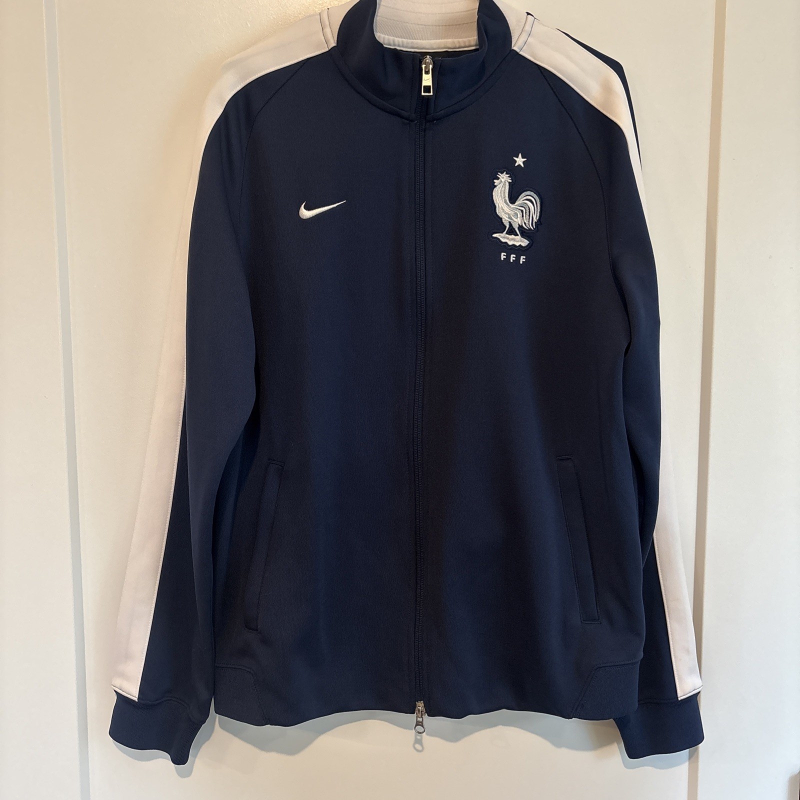 Nike France FFF N98 Track Jacket Full Zip 2014 World Cup Size L Football Soccer Nike France FFF N98 Track Jacket Full Zip 2014 World Cup Size L Football Soccer