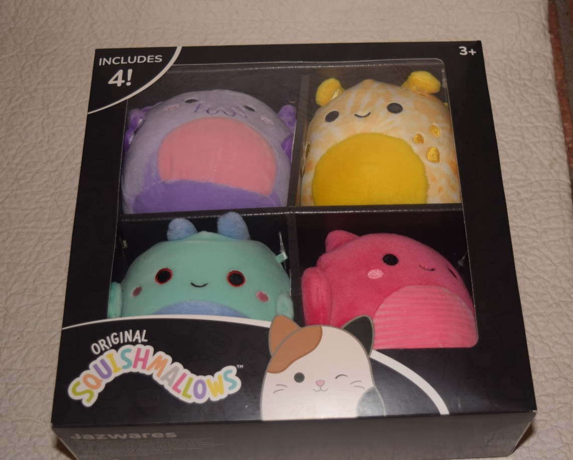 Squishmallows Set of 4 Multicolor SQCR05123 ORIGINAL OWNER BRAND NEW SEALED Squishmallows Set of 4 Multicolor SQCR05123 ORIGINAL OWNER BRAND NEW SEALED