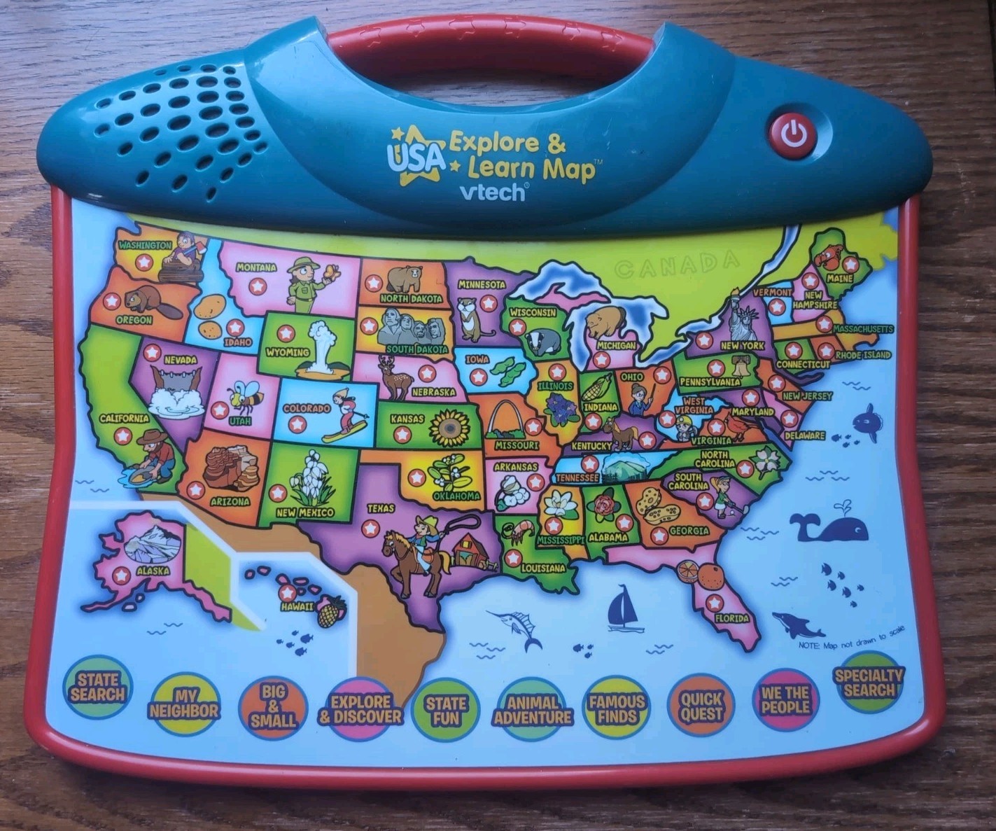 VTech USA Explore & Learn Map USA Interactive Touch Sound VTech USA Explore & Learn Map USA Interactive Touch Sound