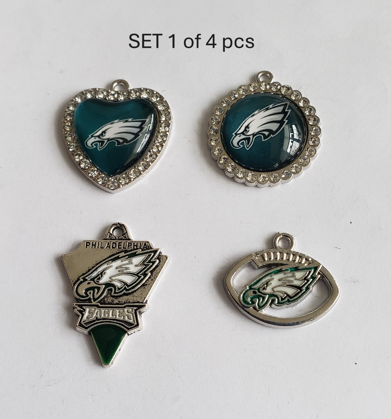 Sale set from 2-4 pcs charms of Philadelphia Eagles Football team, Many designs