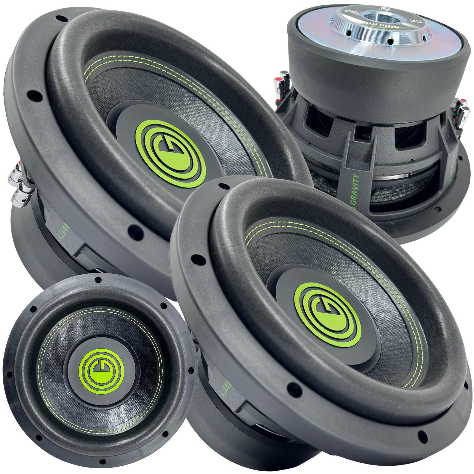 2x Gravity 10 Inch 2000 Watt Car Audio Subwoofer w/ 4 Ohm DVC 10\