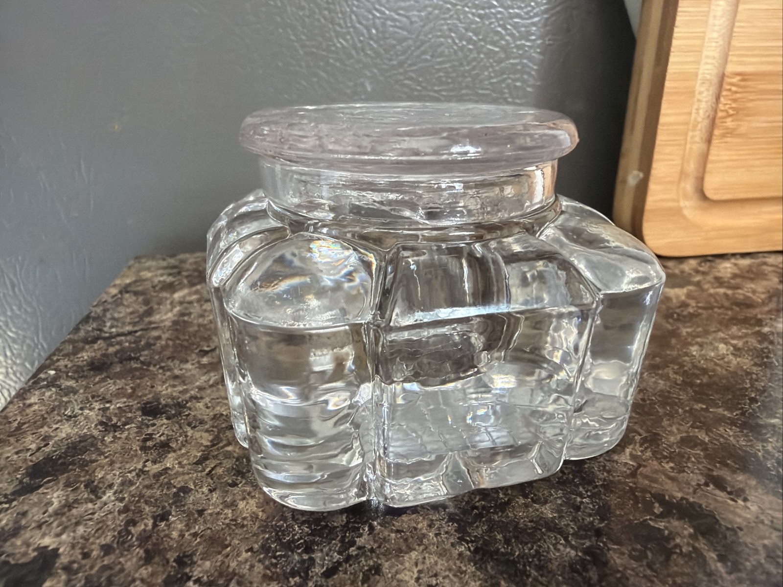 2 Vintage Ink Wells Heavy Glass 2 Vintage Ink Wells Heavy Glass
