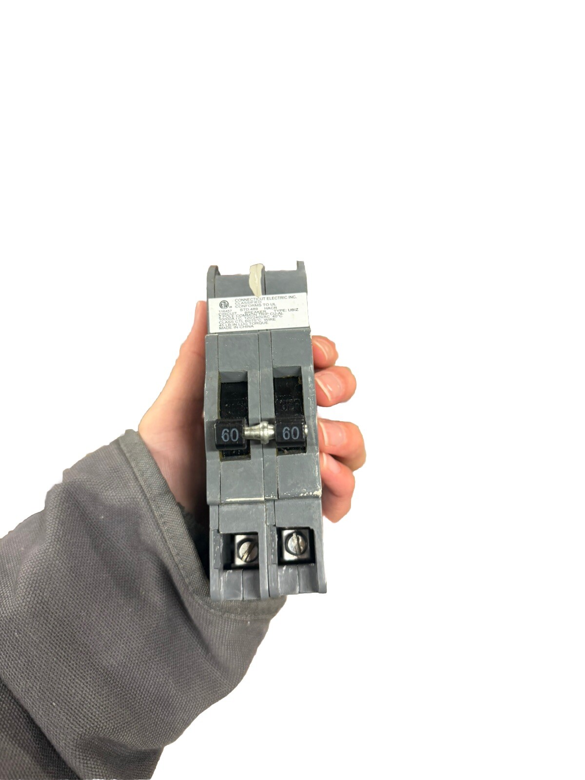 Zinsco Sylvania double (2) pole 60 amp 240 V Breaker Two Colors Zinsco Sylvania double (2) pole 60 amp 240 V Breaker Two Colors