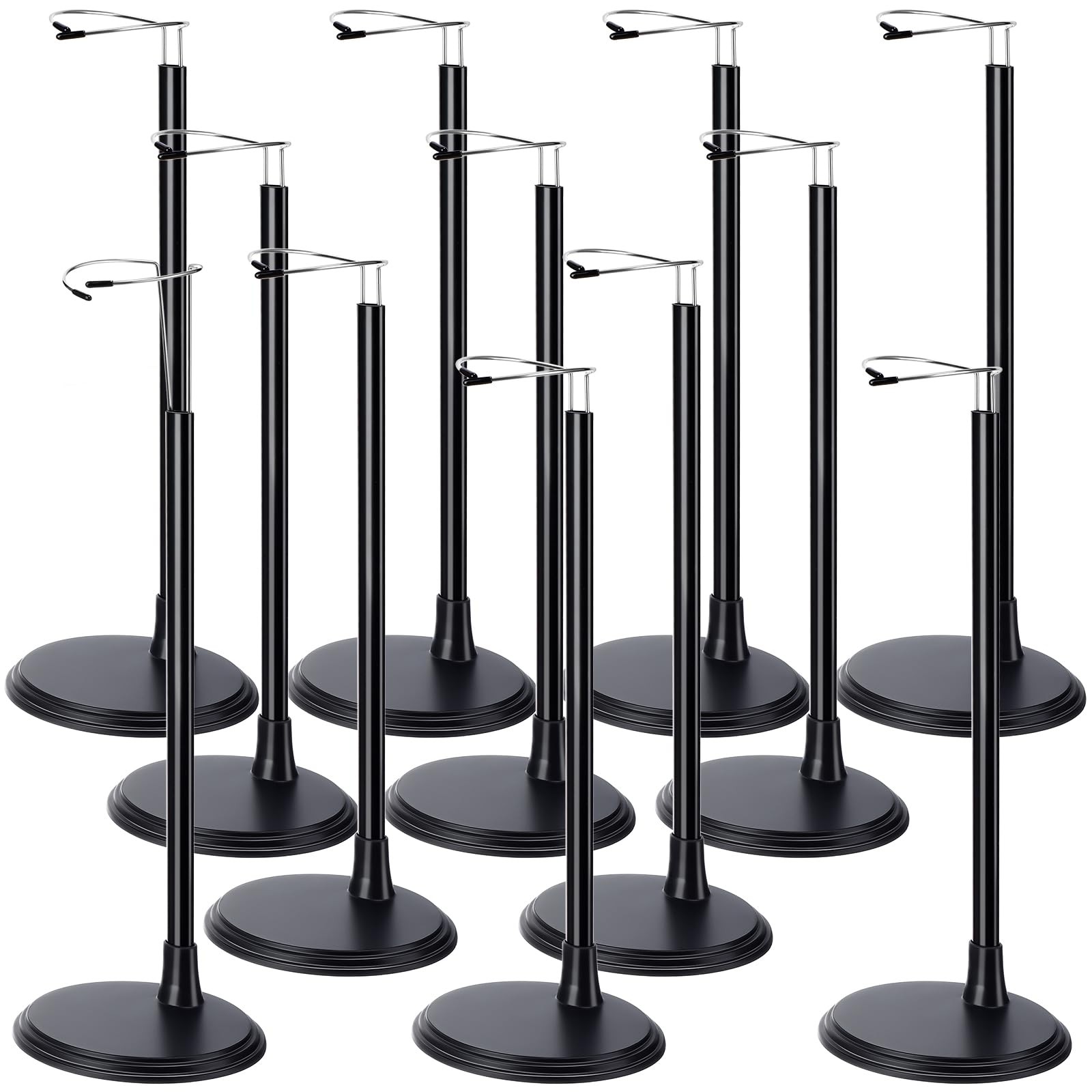 Yaocom 12 Pcs Adjustable Doll Stand Display Holder for 14 to 18 Inches Action... Yaocom 12 Pcs Adjustable Doll Stand Display Holder for 14 to 18 Inches Action...