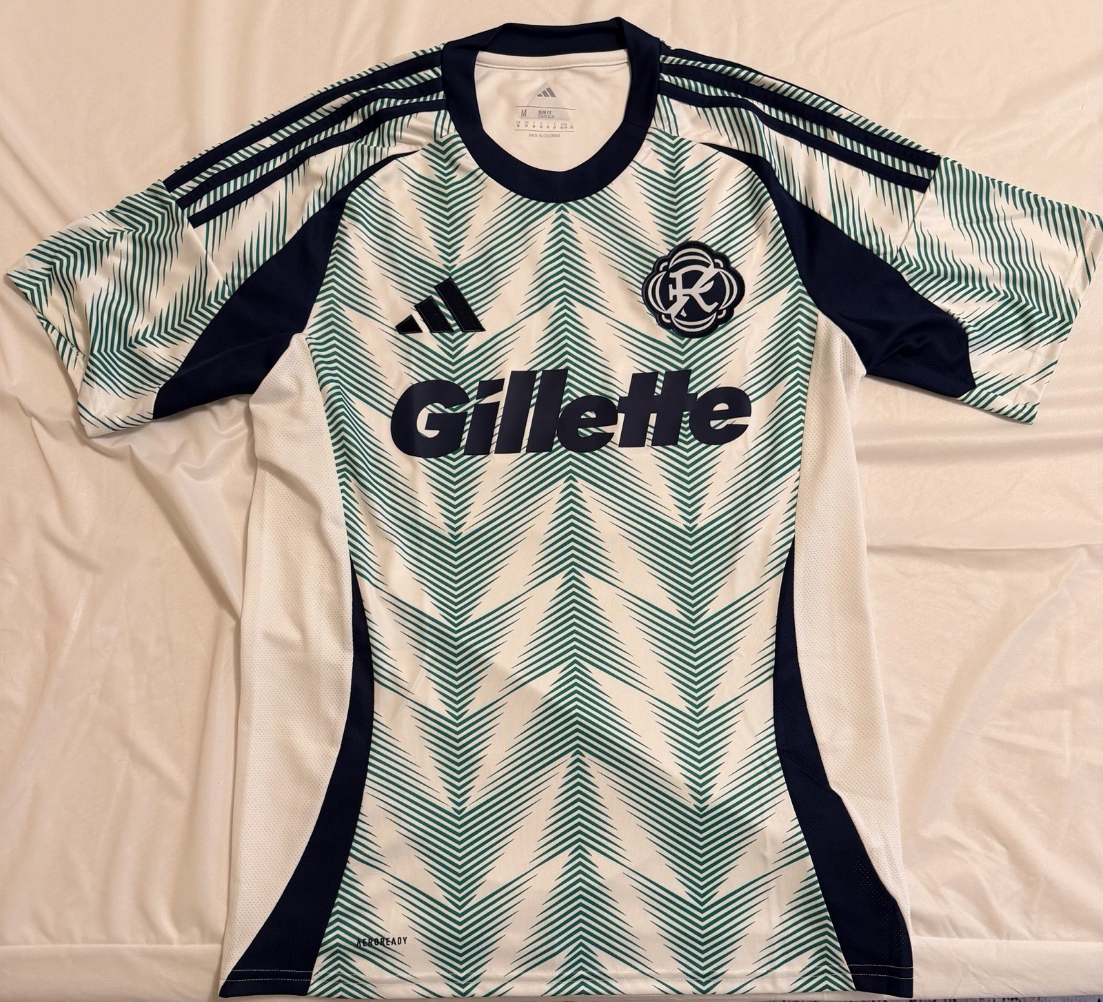 New England Revolution adidas 2025 Eastern White Pine Replica Jersey – Men’s M