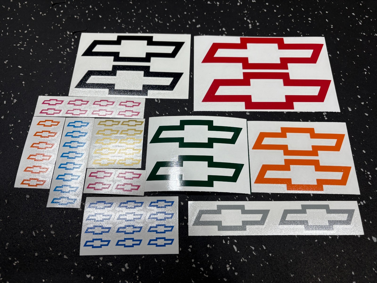 2x) Chevrolet Bowtie Vinyl Decal - 1\