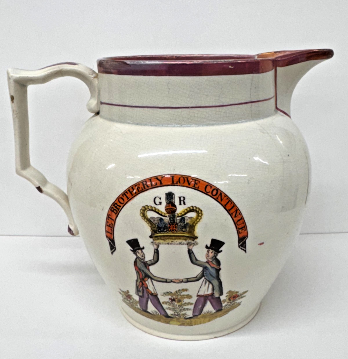 Antique Jug Commemorative William of Orange c1825 rare King William of Orange Antique Jug Commemorative William of Orange c1825 rare King William of Orange