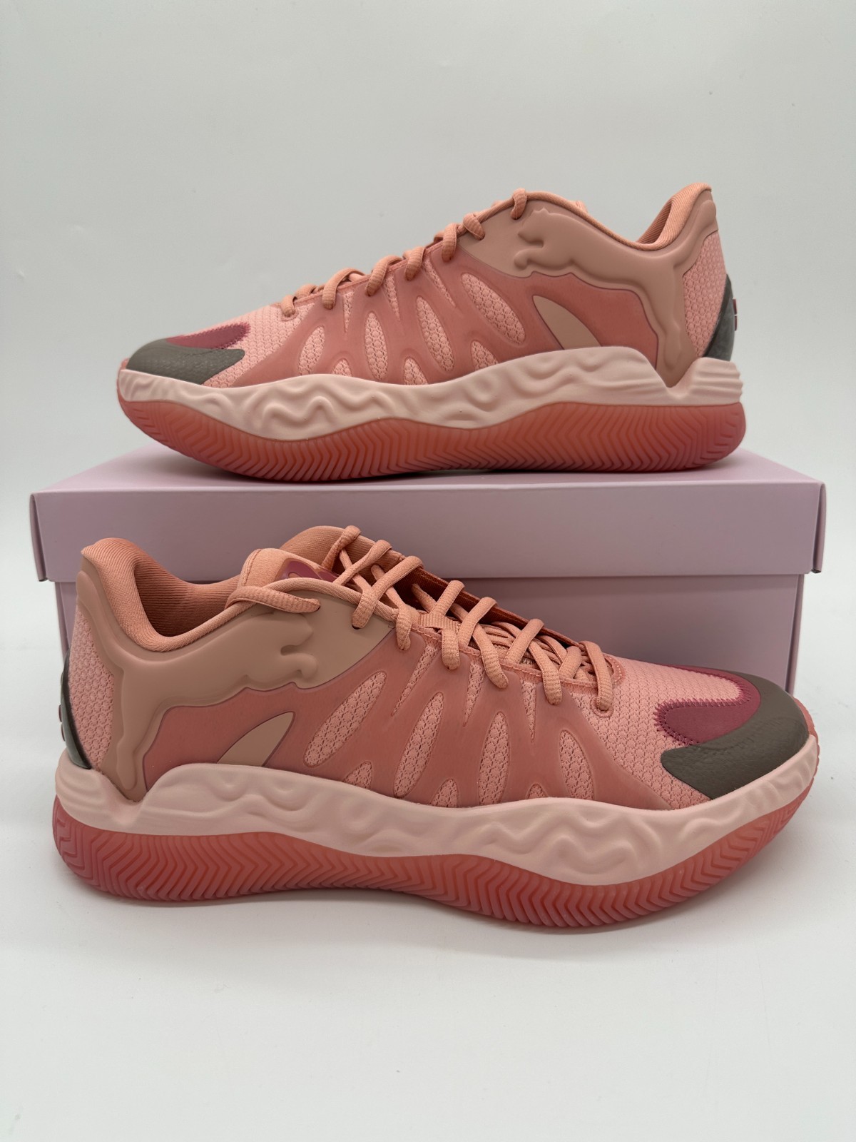 Puma Hali 1 Men\'s Size 11.5 Pink Tyrese Haliburton Basketball Shoes 313451 01