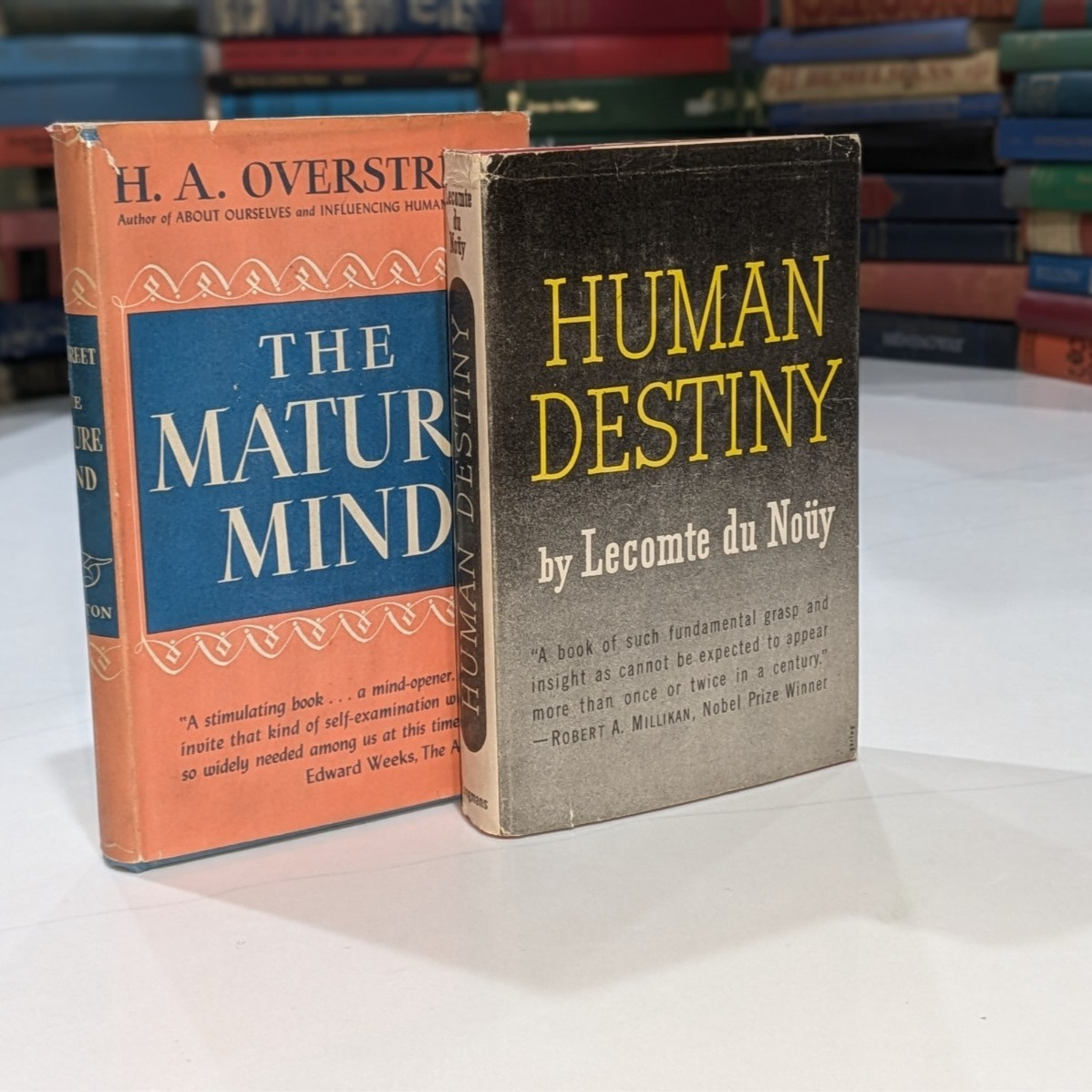 Vintage 1940s Philosophy Book Lot | The Mature Mind & Human Destiny | Hardcovers