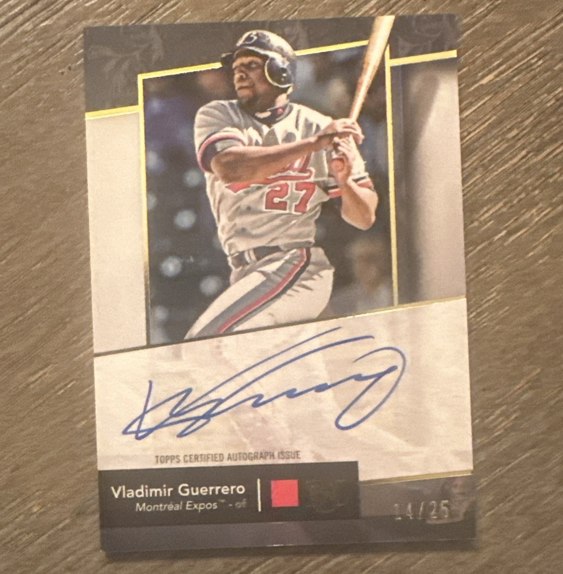 2024 Topps Museum Collection Autograph Vladimir Guerrero #AA-VGJ Gold 14/25