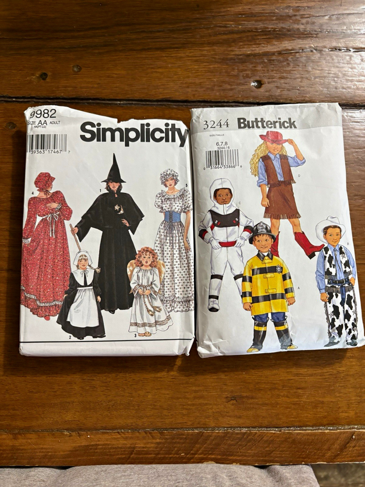 Simplicity and Butterick Costume Sewing Patterns - Child Contemporary Original