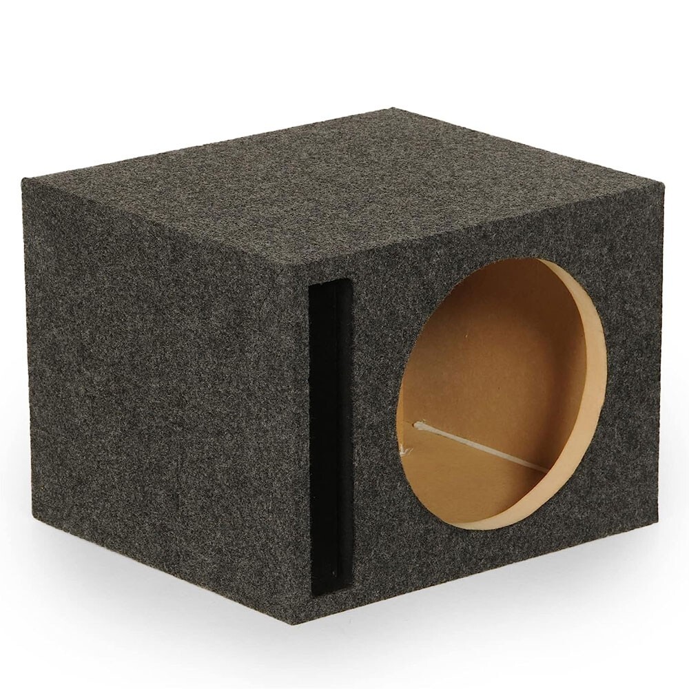 QPOWER SINGLE 12″ 12 INCH BASS VENTED SLOT-PORTED EMPTY SUBWOOFER BOX QSBASS12 QPOWER SINGLE 12″ 12 INCH BASS VENTED SLOT-PORTED EMPTY SUBWOOFER BOX QSBASS12