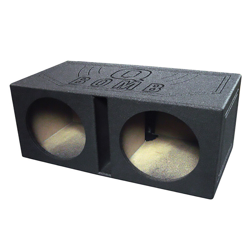 QPower QBOMB Dual 12″ 12 inch Slot Ported Vented Empty Sub Woofer Enclosure Box