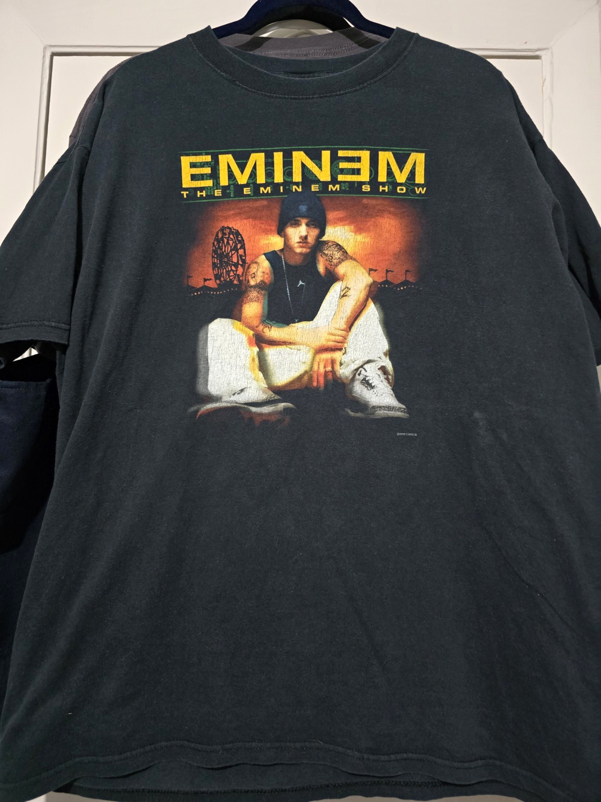 Eminem The Eminem Show Black Graphic T-Shirt ©2002 Authentic Vintage Promo.