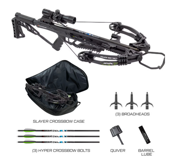 Killer Instinct Rival 410 Crossbow Complete Hunting Package- HUNT READY