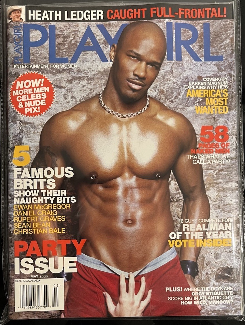 Playgirl Magazine, May 2006. Party Issue, Heath Ledger, McGregor, Craig. New