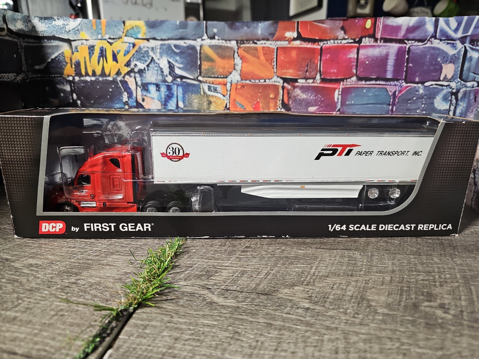 DCP by First Gear 2018 Freightliner Cascadia With 53\' Trailer PTI 30th Ann. 1:64